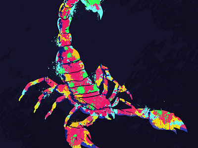 Dangerous in Color animal color design illustration nature scorpion visual