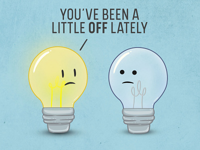 Silly Lightbulb Pun design funny illustration pun