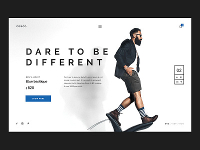 Cosco UI Kit clean light minimalistic modern template ui kit web design