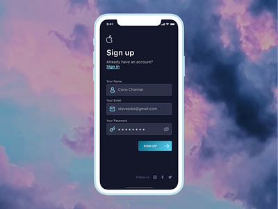 Day 03 - Sign Up screen