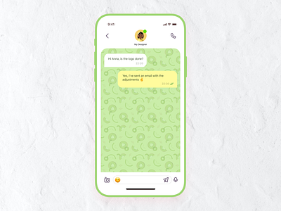 Day 05 Messaging screen 10daydesignchallenge 10ddc chat chat app dailyui dailyuichallenge designchallenge message mobile ui uipractice