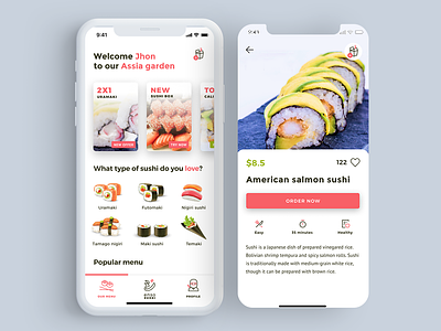 Sushi App UI