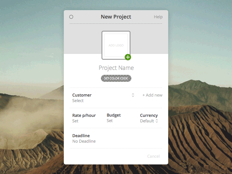 Time management mac App. Project