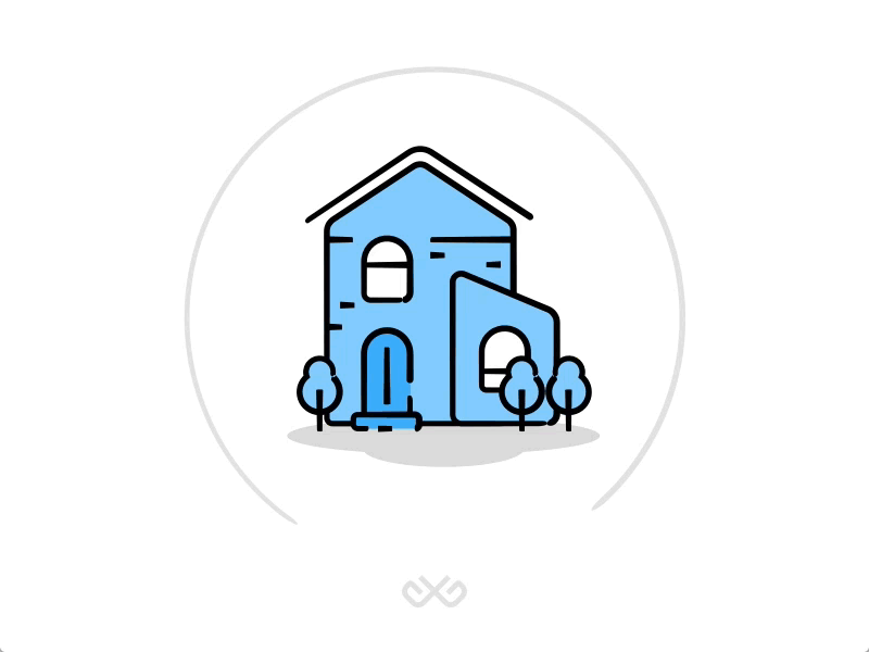 Delivery Animation animation blue car delivery home icon icons lorry outline vector web