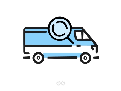 Car Searching animation blue car delivery icon icons lorry outline vector web