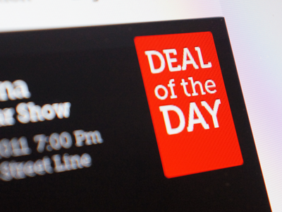 Deal of the day! black deals red white