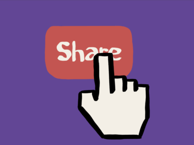 SHARE IT 2d animation cartoon connection dribble frame animation gif illustration infinity information loop network share