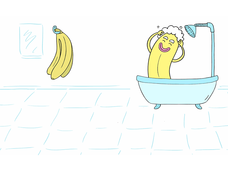 Banana slips by Margarita on Dribbble