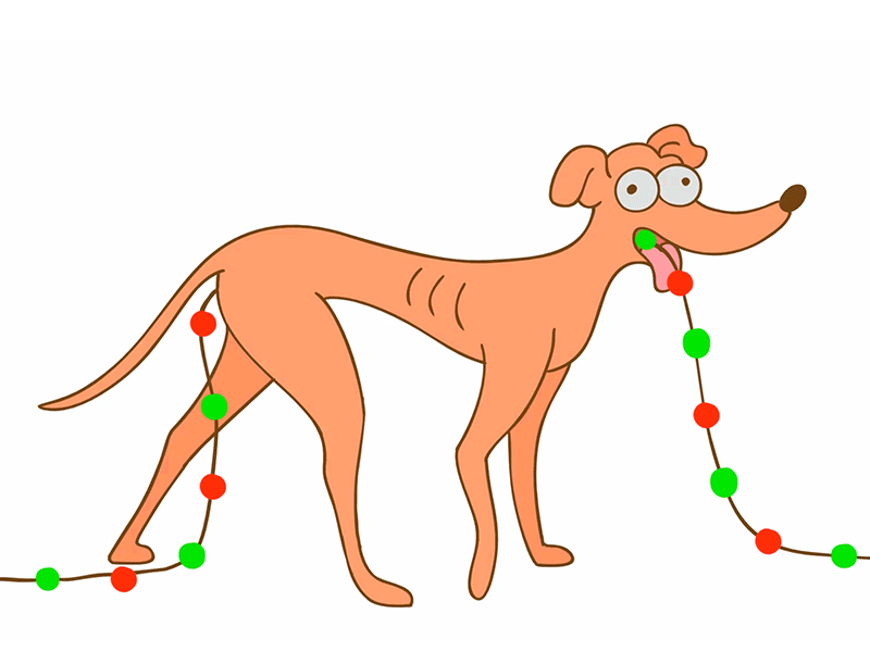 Santa's Little Helper 2d animation christmas dog gif lol loop merry christmas dribbble santas little helper