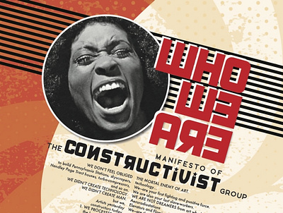 Manifesto of the Constructivist Group design graphic design typography