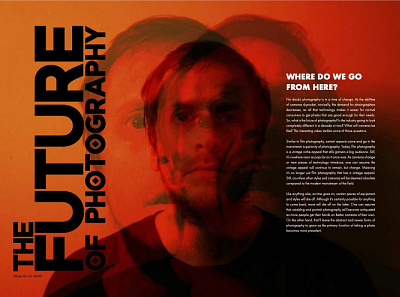 Magazine Spread design graphic design photography typography