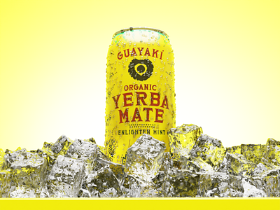 Guayaki - Yerba Mate 3D Product Graphic - Case Study 3d 3d modeling advertisement animation blender branding design illustration logo product product advertisement