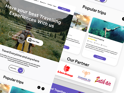 Travel ONE - Travelling Agency Web | Web design