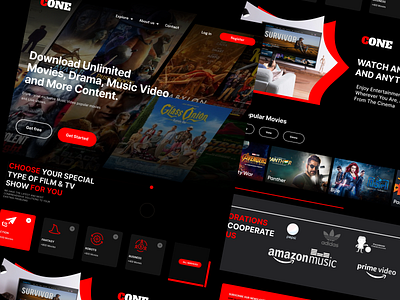 Cone - Streaming film Web | Web design ui web design