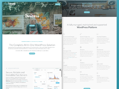 Cloudcanvas WordPress Platform UI