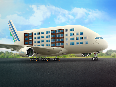Airplanes house airplane building hotel house plane