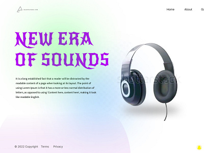 Music Web landing page branding design graphic design ui ux