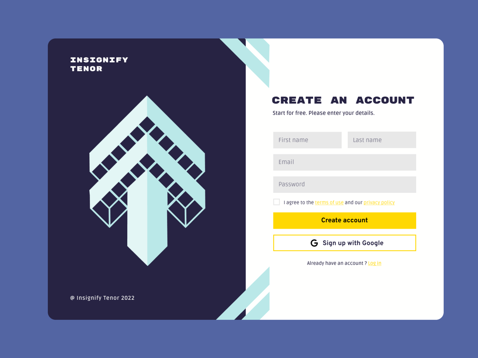 Sign Up Page Web Designmockup By Shaz Momin On Dribbble