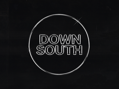 Downsouth Logo Final chicago dj logo logo design logotype mixtape music wordmark wordmark logo