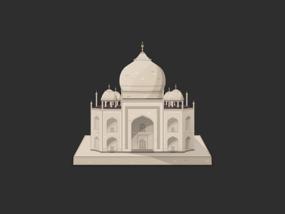 Taj Mahal flat icon