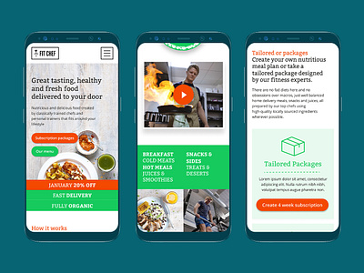 Some recent work digital food health interface ui user experience user interface ux web design webdesign website