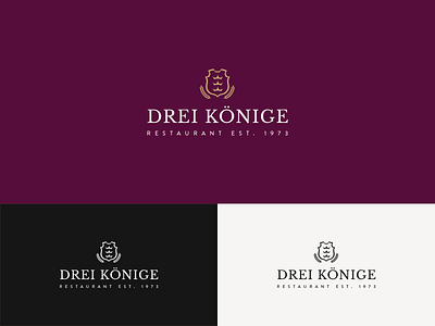 Logo for restaurant Drei Koenige design logo restaurant