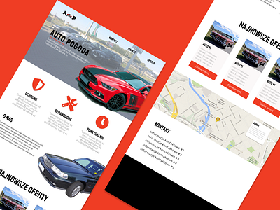 AutoPogoda CarWorkshop Website design #1 branding design figma graphic design ui