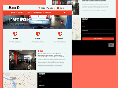 AutoPogoda CarWorkshop Website design #2 branding design figma graphic design ui