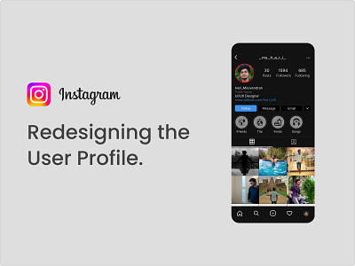 Instagram User Profile Redesign