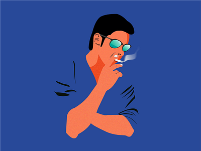 Men Smoking design graphic design men smoke smoking sunglasses vector