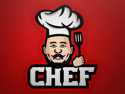 CHEF design gaming graphic design illustration iluustrator logo mascot mascot logo photoshop vector