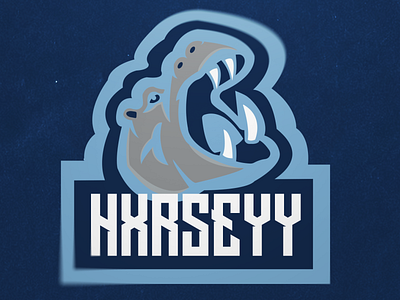 Hippo design gaming graphic design illustration iluustrator logo mascot vector