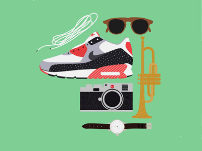 Nike advertising air max 90 fashion illustration flat design icon icon design illustration leica nike nike air max style trainer