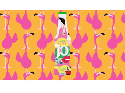 Flamingo advertising animation design fashion illustration flat design illustration packaging design tropical