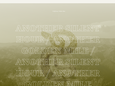 Golden State Journal typography web