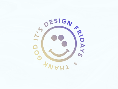 TGIDF gradient illustration logo typography vector