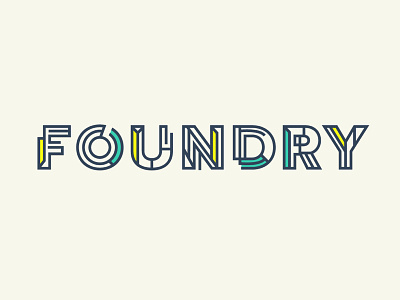 Foundry Logo letters logo typography