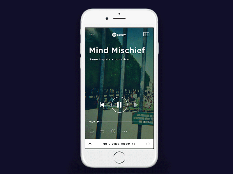 Music Player app full-screen ios iphone music music player product design ui