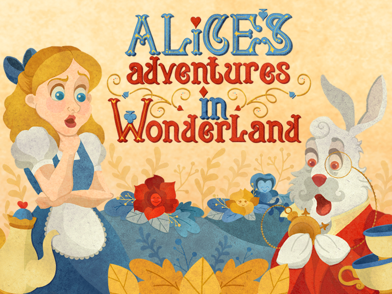 Alice's Adventures in Wonderland by Pat Miller on Dribbble