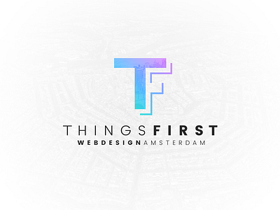 Things First logo amsterdam design first gradient logo logodesign things web webdesign