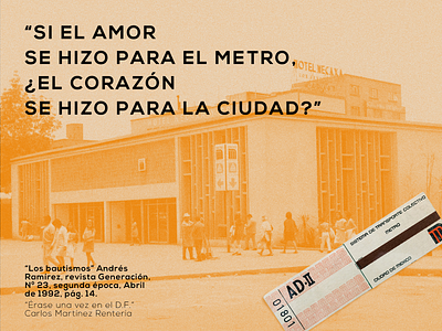 Érase una vez en el D.F. design metro mexican mexico photoshop typography