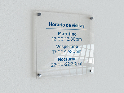 Horario de visitas UCIA design