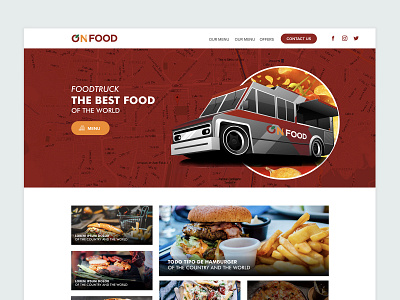 Slide On food design fast food food food app food art illustration ui uidesign ux vector web deisgn