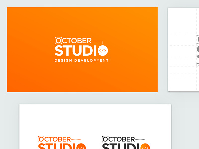 Concept Logo October Studio app branding design dribbble icon logo pro shot web