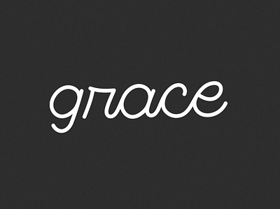 Grace brand branding font grace illustration letter lettering stroke typography vector