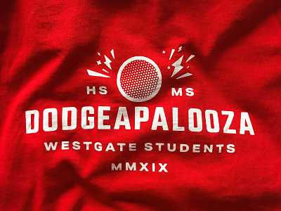 Dodgeapalooza dodgeball fun game highschool middle school shirt shirt design simple sport students