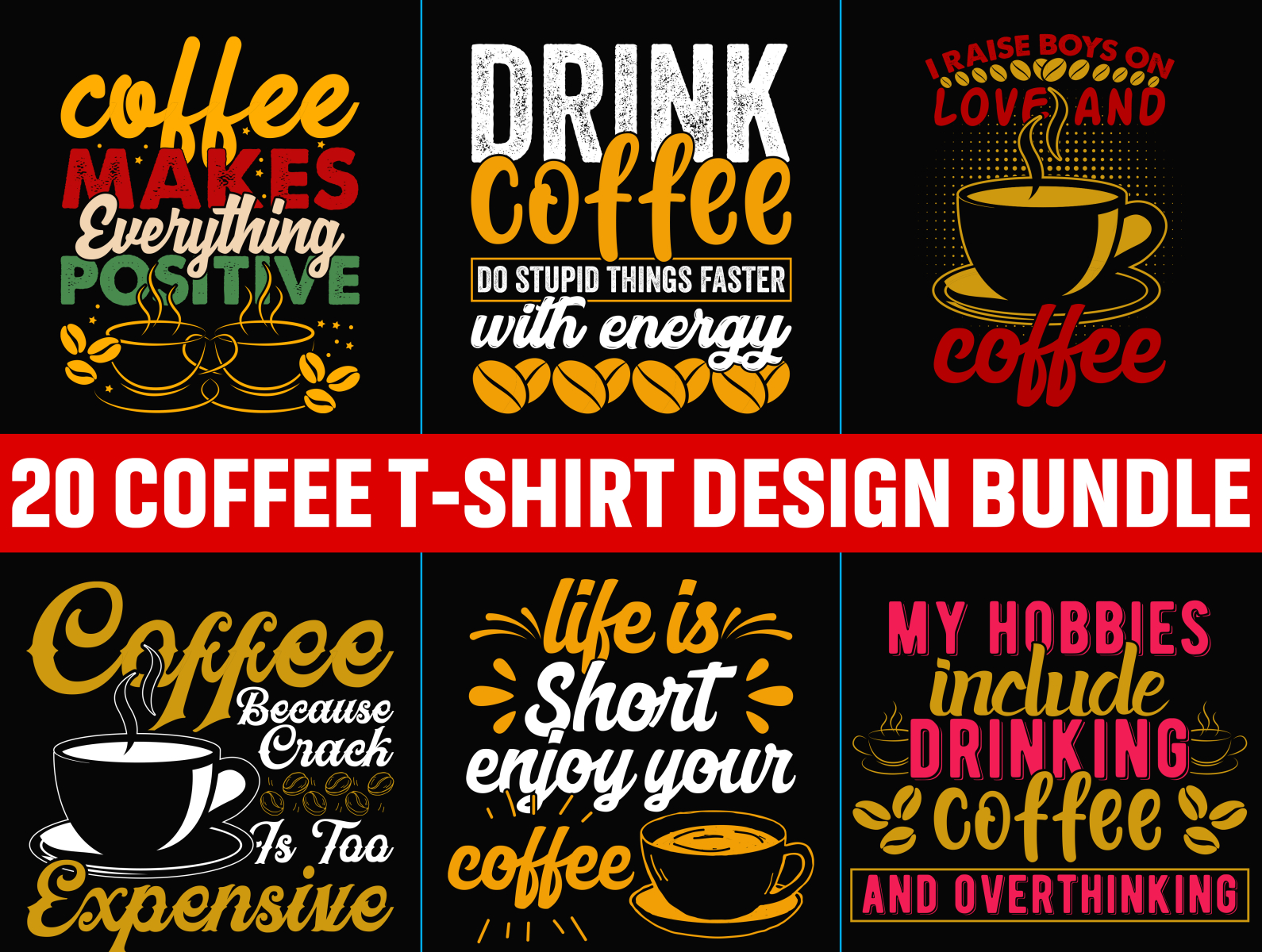 Coffee T-Shirt Bundle on Behance