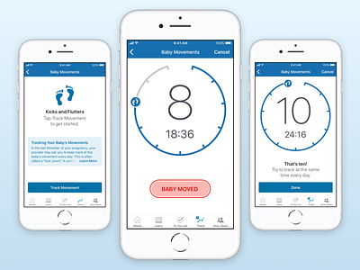 Movement Tracker design healthcare ios iphone mobile ryan smith sketch app ui ux visual design wellness