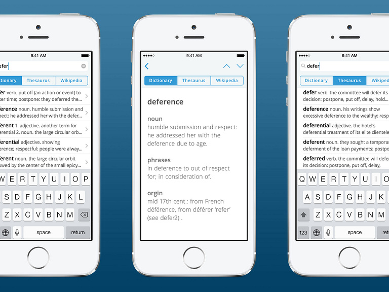 Dictionary App by Ryan Smith on Dribbble