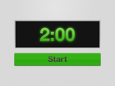 Countdown Timer button countdown green timer ui